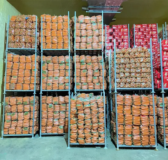 JL Smart racks can be stacked on top of each other to form a three