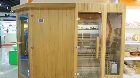 Traditonal Indoor Wooden Dry Steam Home Far Infrared Heating Sauna Room 