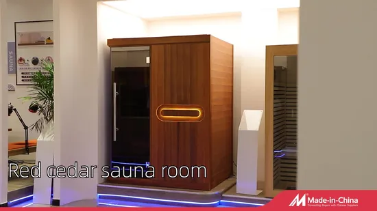 Infrared Canadian Red Cedar Sauna Room for Health Enthusiasts 