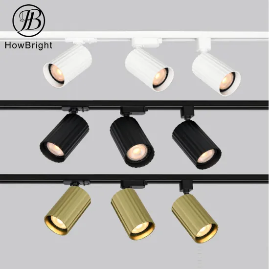 Aluminum Spotlight GU10 Track Light Black White Gold LED Ceiling Light 