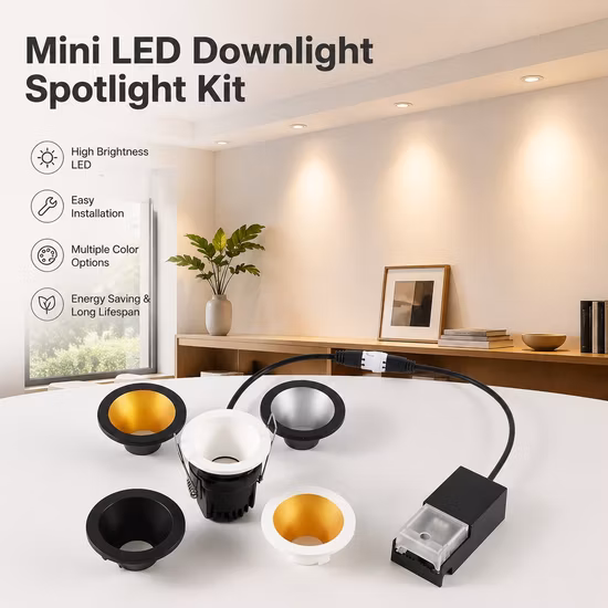 Spot Lamp Long Life Span High Quality Anti Glare Down Ceiling Dimmable LED COB Spot Light LED Recessed Downlight 