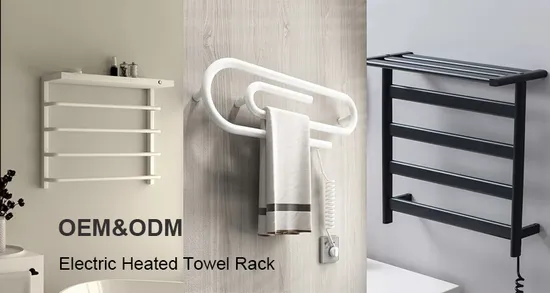Sanipro New European Style Towel Rail Warmer Dryer Bathroom Infrared Warm Wind Stainless Steel Smart Heated Electric Towel Racks 